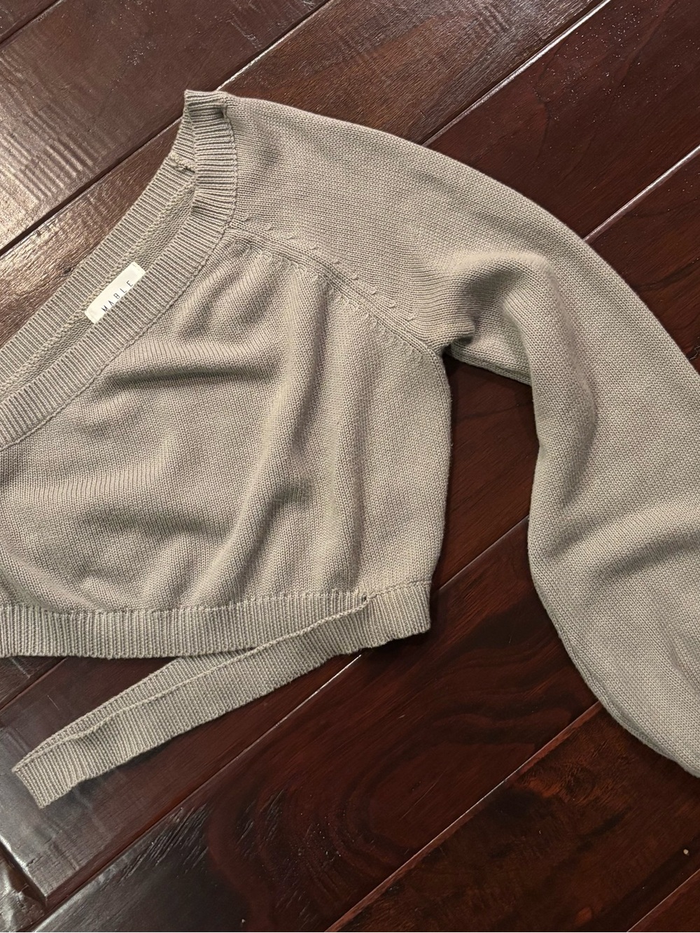 MABLE One Shoulder Knit Sweater